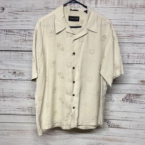 Ocean Pacific OP Washable Silk Mens Button down Shirt